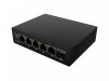 Lanberg Przełącznik Light ILFE-4P-1GE-1S-90 Light Industrial POE 1XBT 3AXT  SFP + ETH DIN FAST Ethernet